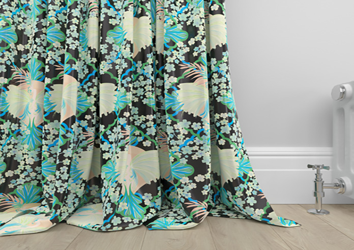 Faded Glamour, Absinthe Black - Made To Measure Curtains - Image 6